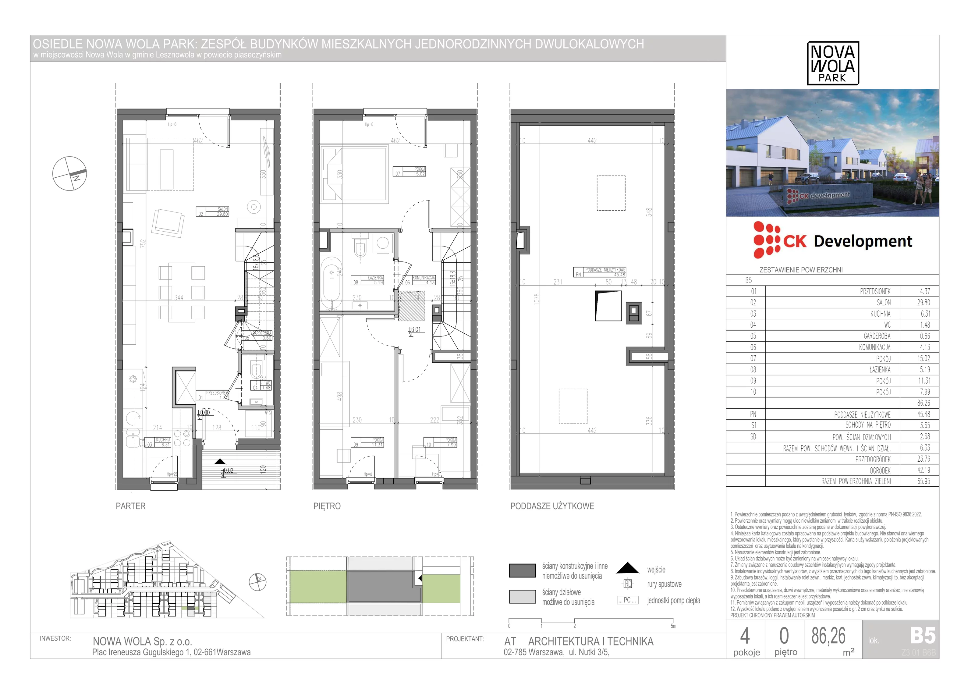 Dom 131,74 m², oferta nr B-5, Nova Wola Park, Nowa Wola, ul. Przepiórki