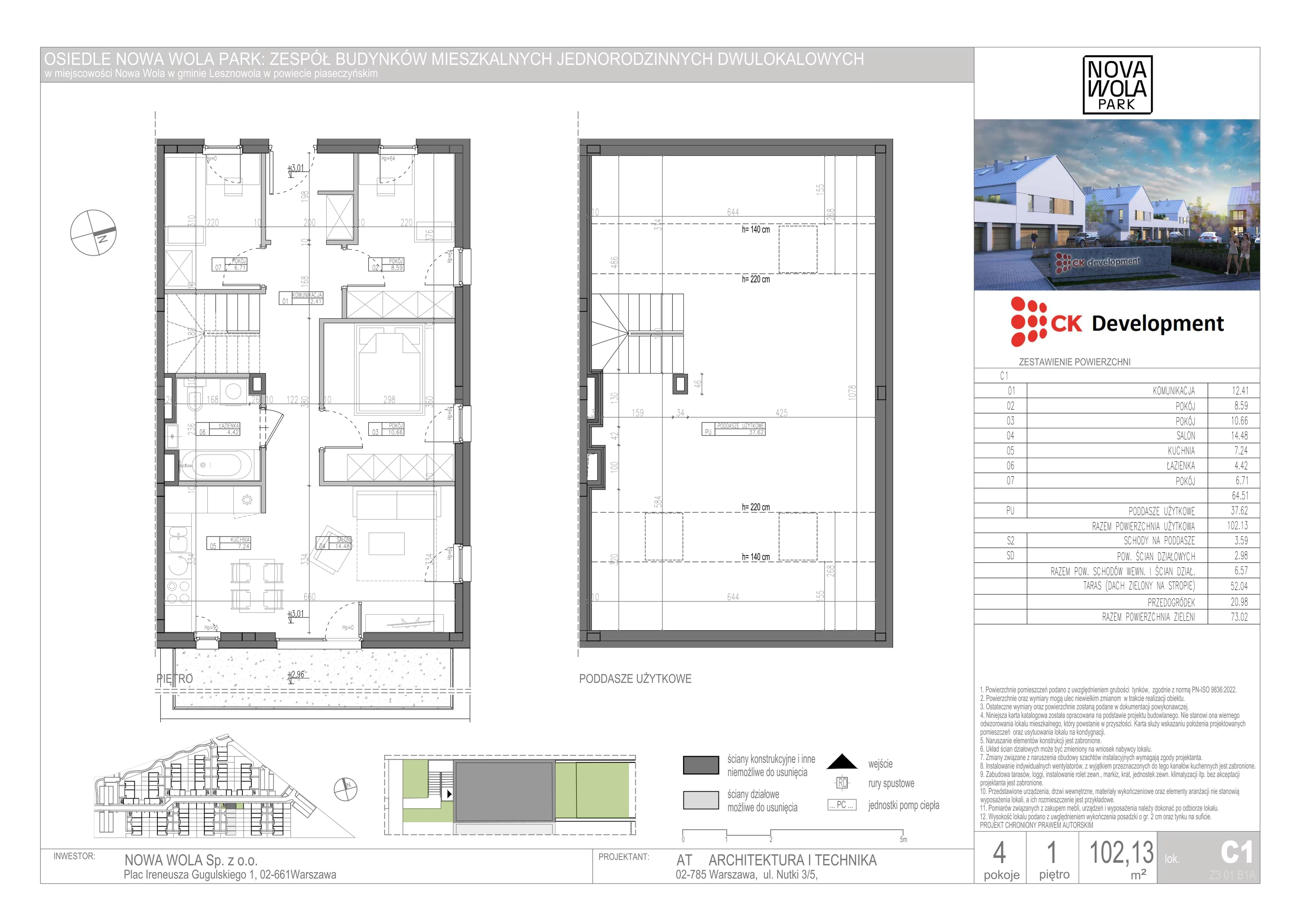 Dom 102,13 m², oferta nr C-1, Nova Wola Park, Nowa Wola, ul. Przepiórki