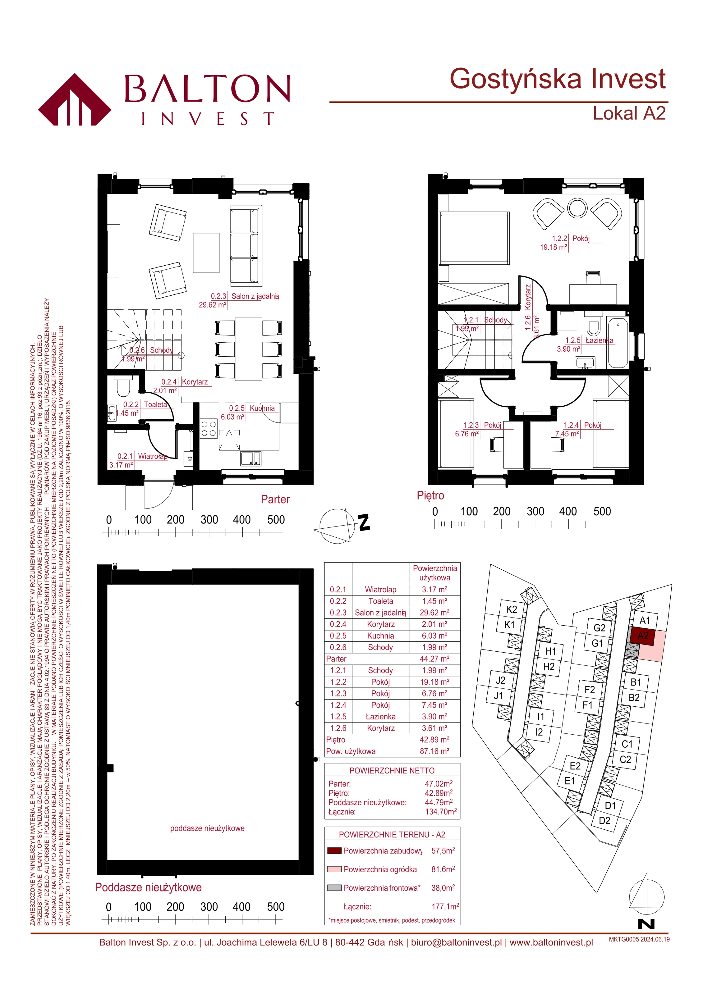 Dom 134,70 m², oferta nr A2, Gostyńska Invest, Gdańsk, Kokoszki, Kiełpino Górne, ul. Gostyńska