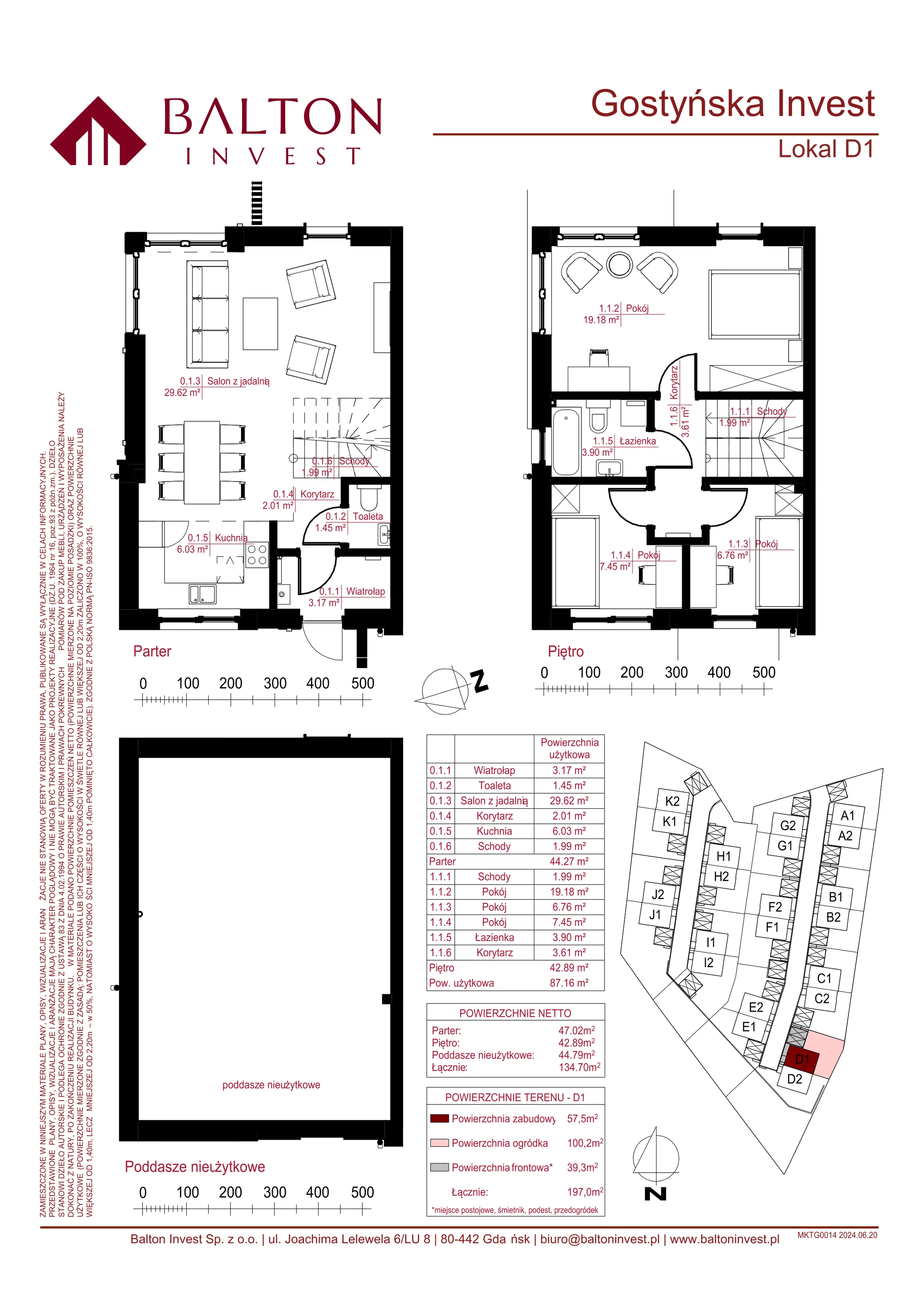 Dom 134,70 m², oferta nr D1, Gostyńska Invest, Gdańsk, Kokoszki, Kiełpino Górne, ul. Gostyńska