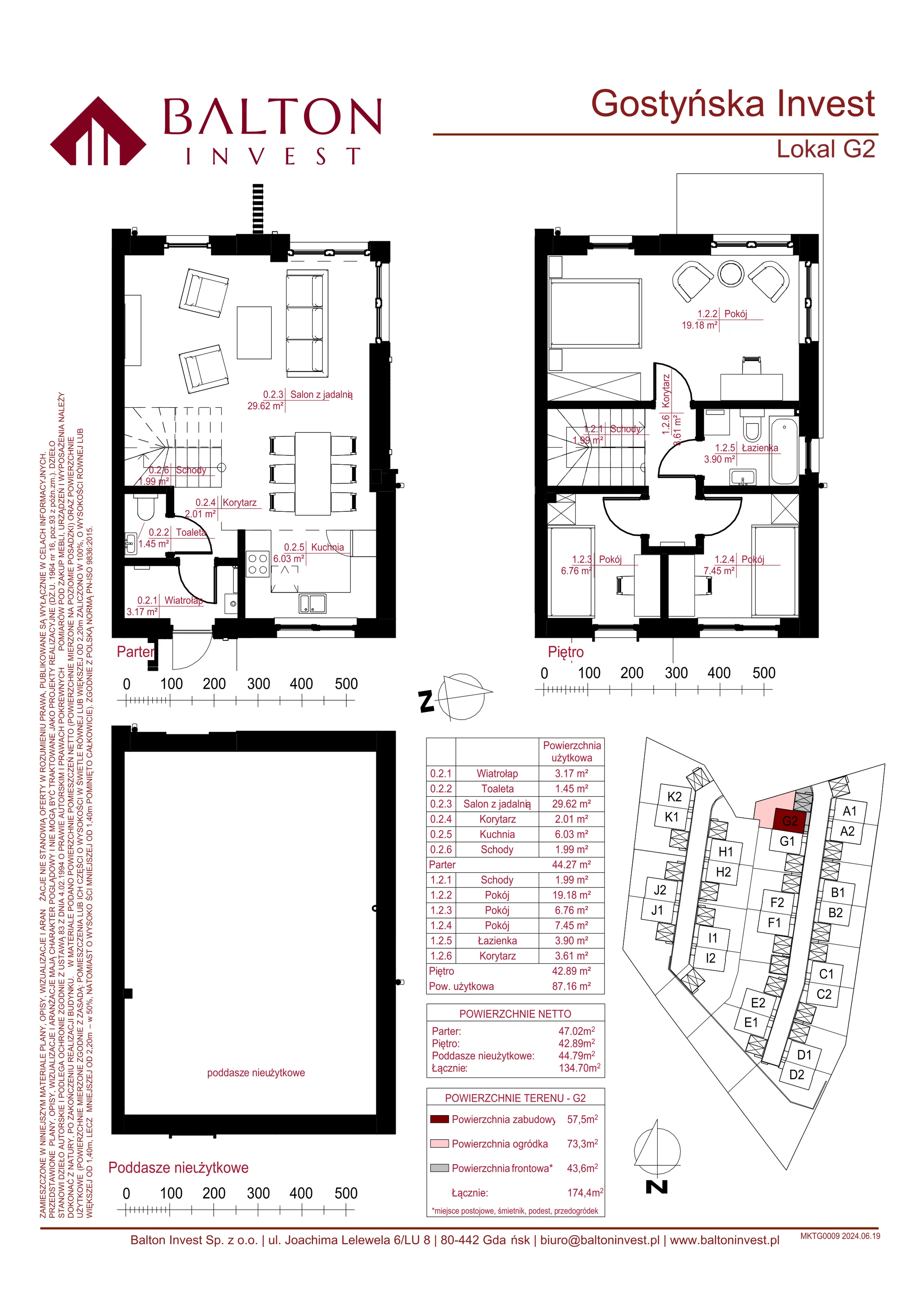 Dom 134,70 m², oferta nr G2, Gostyńska Invest, Gdańsk, Kokoszki, Kiełpino Górne, ul. Gostyńska