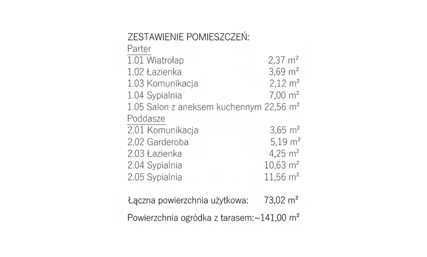 Dom 73,00 m², oferta nr , 831898, Krokowa