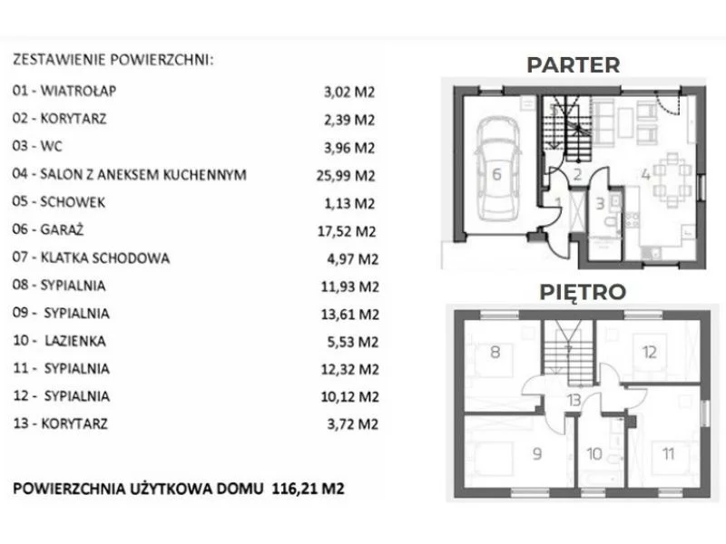 Dom 116,00 m², oferta nr , 833410, Łąka