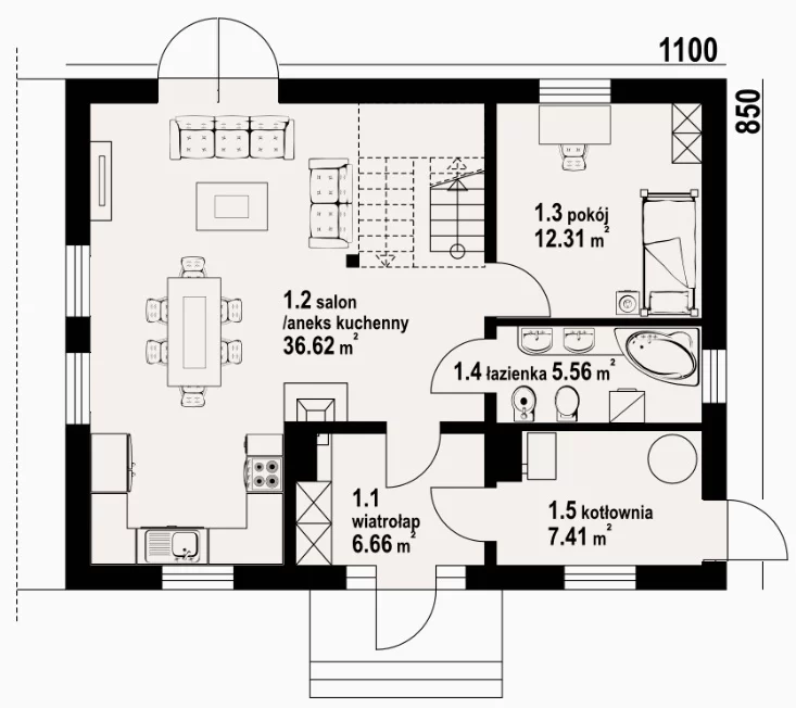 Dom 116,00 m², oferta nr , 831223, Ubrzeż