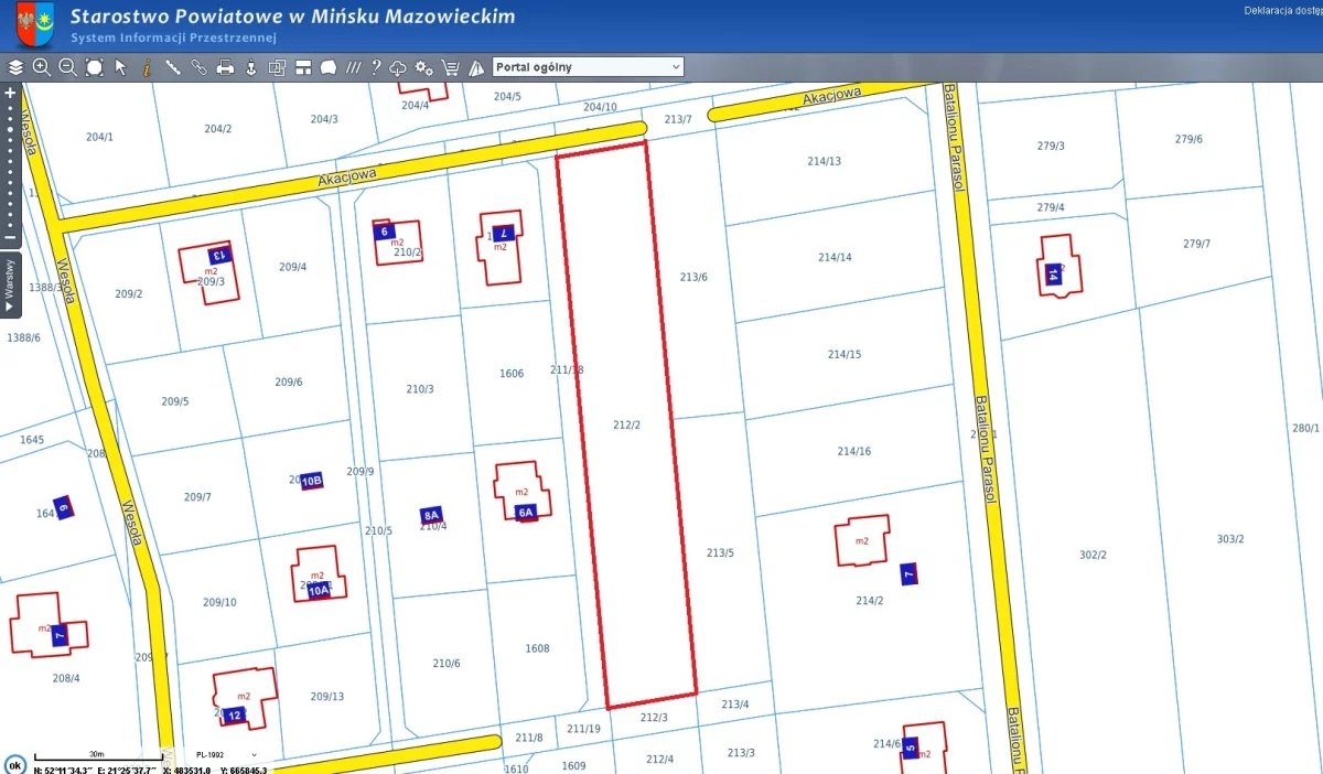 Działka 2 770,00 m², Kąty Goździejewskie Drugie, Akacjowa, Sprzedaż