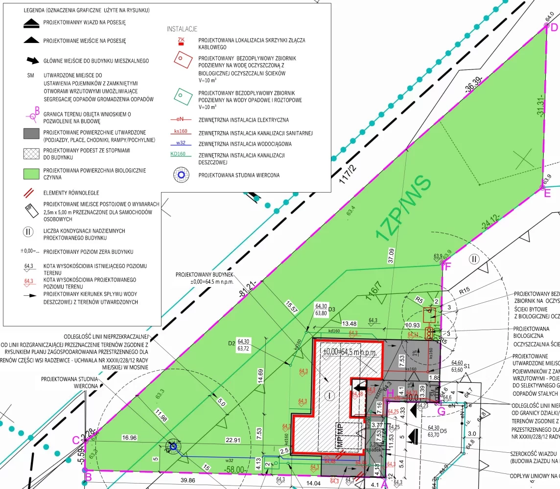 Działka 3 008,00 m², oferta nr , 833265, Mosina, Bławatkowa