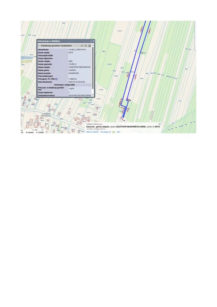Działka 16 650,00 m², oferta nr , 833429, Cząstków Mazowiecki