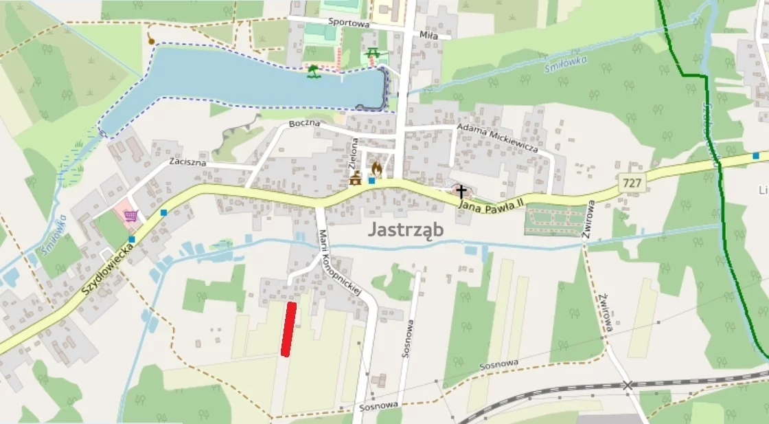 Działka 1 064,00 m², oferta nr , 833127, Jastrząb, Konopnickiej