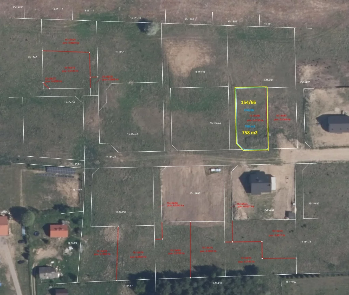 Działka 766,00 m², oferta nr , 834239, Barczewo, Łapka