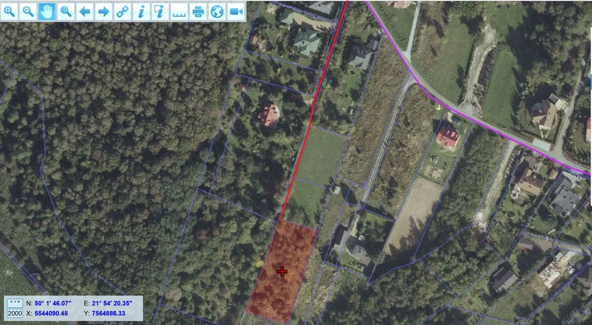Działka 2 300,00 m², oferta nr , 834226, Boguchwała, Leśne Wzgórze