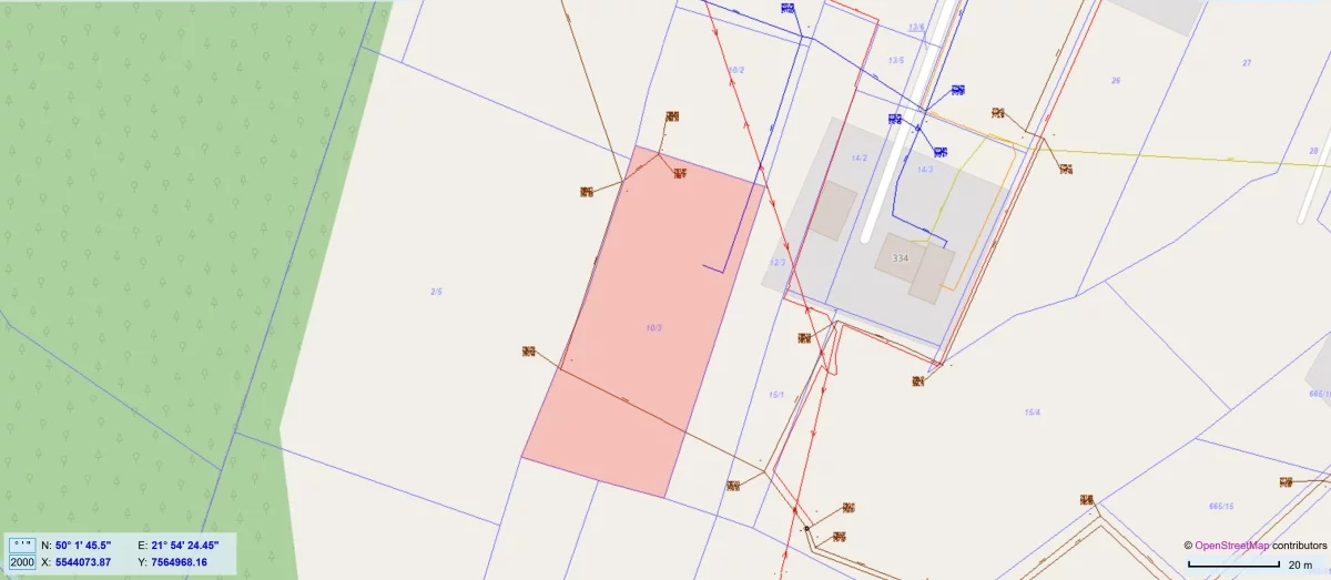 Działka 2 300,00 m², oferta nr , 834226, Boguchwała, Leśne Wzgórze