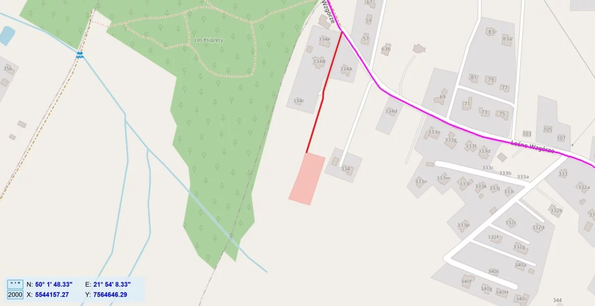 Działka 2 300,00 m², oferta nr , 834226, Boguchwała, Leśne Wzgórze