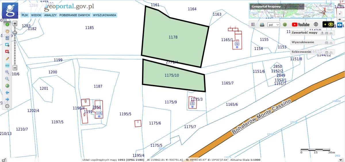 Działka 4 457,00 m², oferta nr , 833719, Mazańcowice
