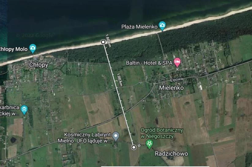 Działka 752,00 m², oferta nr , 833793, Mielno, Mielenko