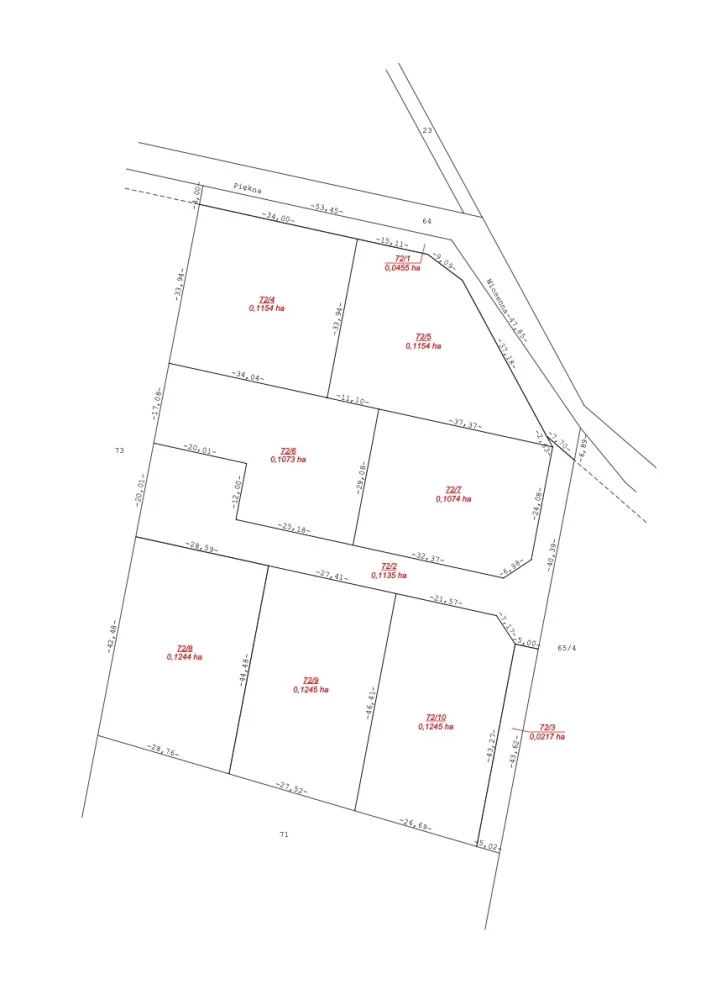 Działka 1 073,00 m², oferta nr , 833849, Piaseczno