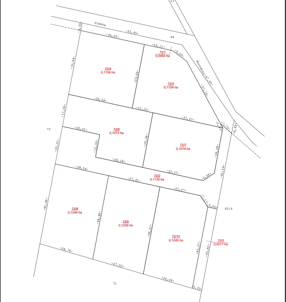 Działka 1 073,00 m², oferta nr , 833847, Warszawa, Śródmieście, Śródmieście