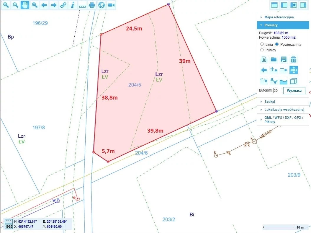 Działka 1 350,00 m², oferta nr , 833771, Henryszew, Wierzbowa