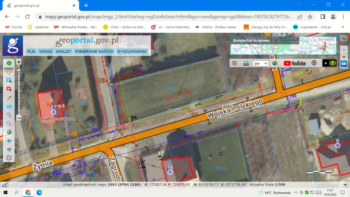 Działka 786,00 m², Bełżyce, Wojska Polskiego, Sprzedaż