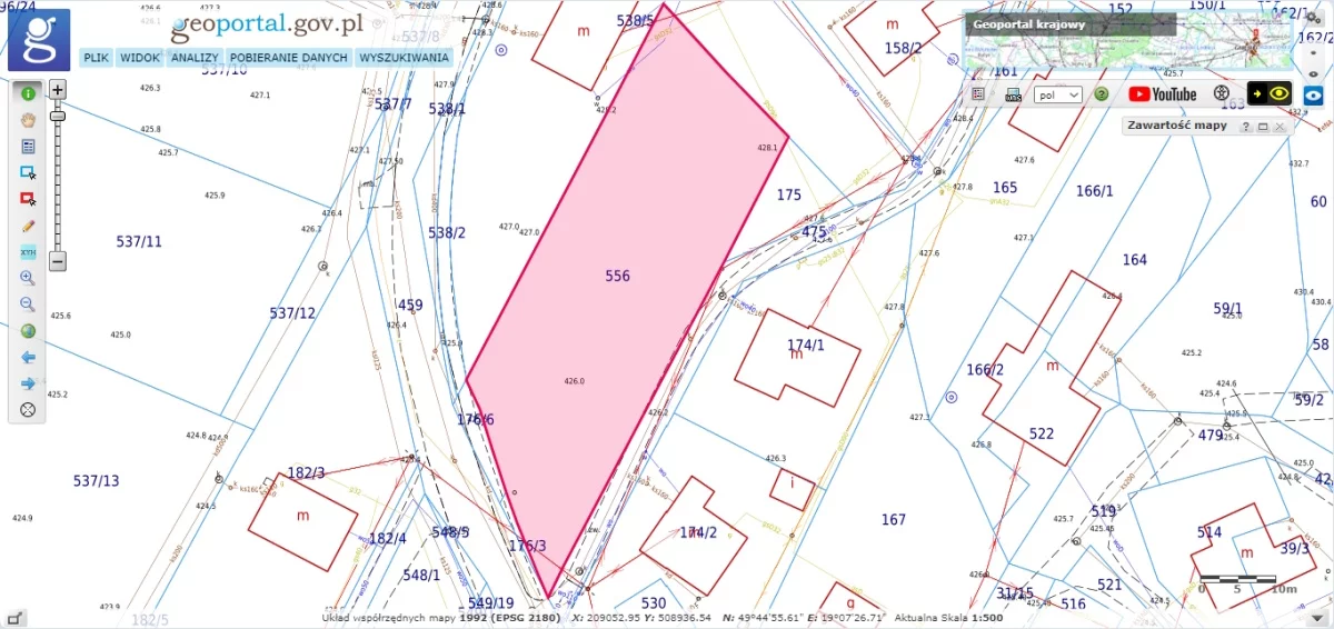 Działka 1 502,00 m², oferta nr , 833717, Wilkowice, Wyzwolenia