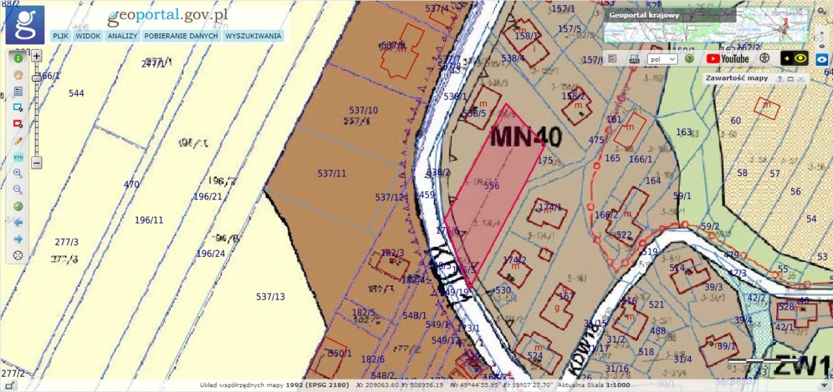 Działka 1 502,00 m², oferta nr , 833717, Wilkowice, Wyzwolenia
