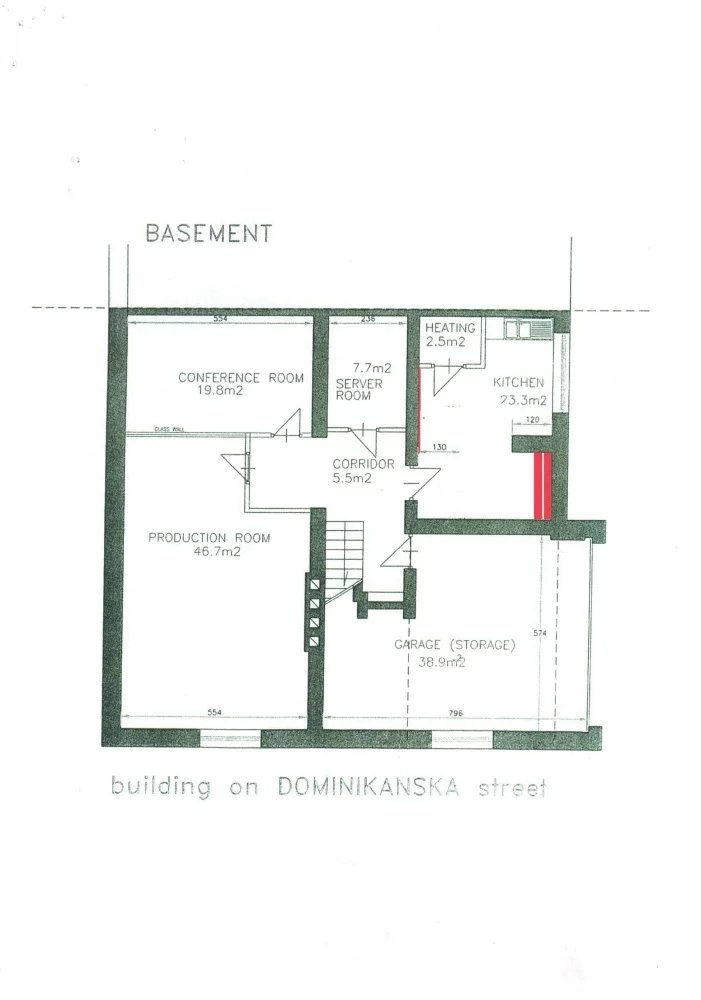 Lokal użytkowy 713,00 m², oferta nr , 831663, Warszawa, Mokotów, Mokotów, Dominikańska