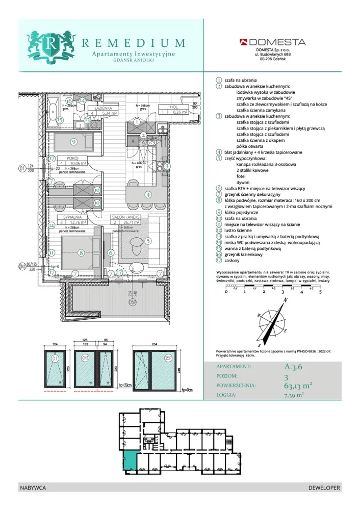 Obiekt 63,00 m², oferta nr , 833825, Gdańsk, Śródmieście, Główne Miasto