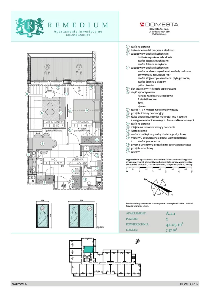 Obiekt 45,00 m², oferta nr , 833820, Gdańsk, Śródmieście, Główne Miasto