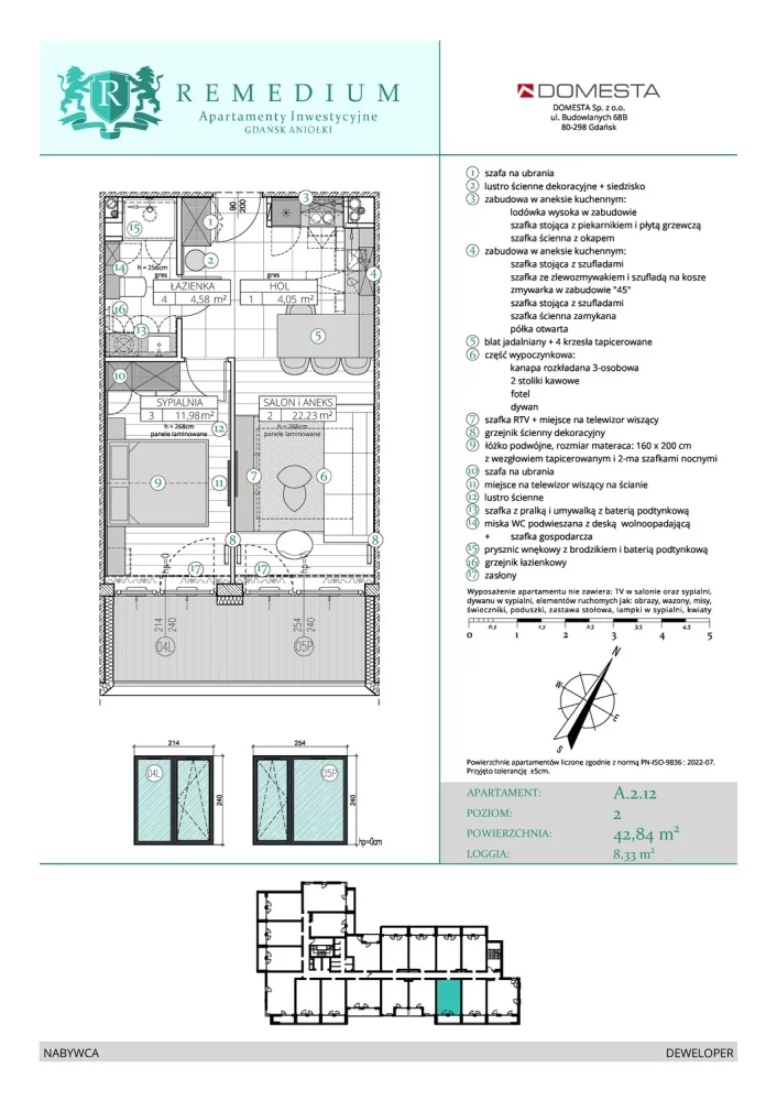 Obiekt 42,00 m², oferta nr , 833824, Gdańsk, Śródmieście, Główne Miasto
