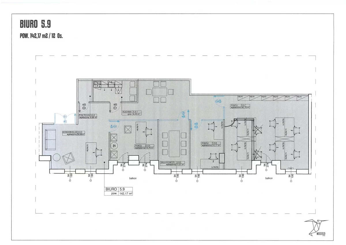 Lokal użytkowy 142,00 m², oferta nr , 833031, Warszawa, Wola, Wola, Żelazna