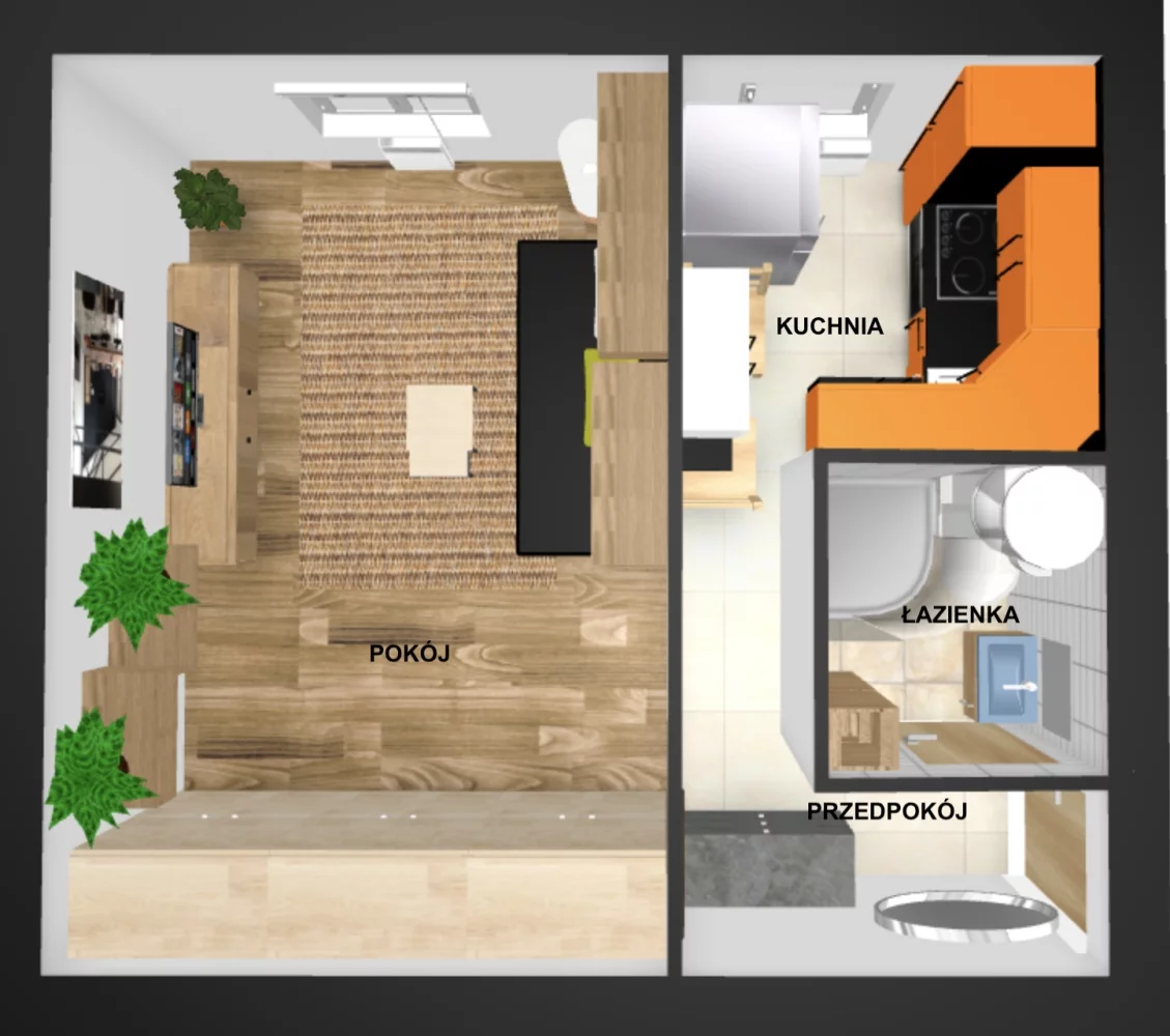1 pokój, mieszkanie 26,00 m², piętro 1, oferta nr , 833749, Zabrze, Damrota