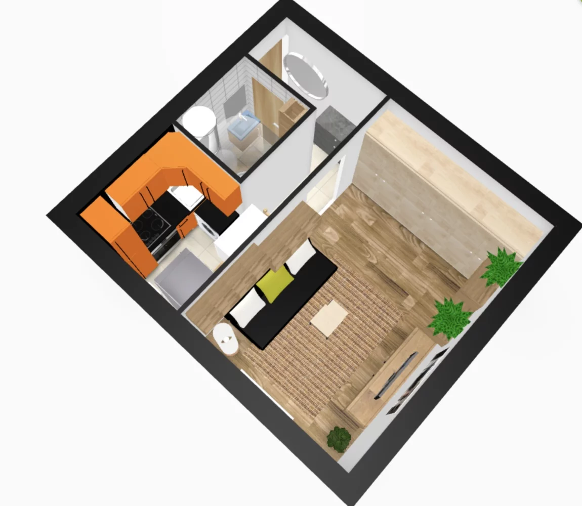 1 pokój, mieszkanie 26,00 m², piętro 1, oferta nr , 833749, Zabrze, Damrota