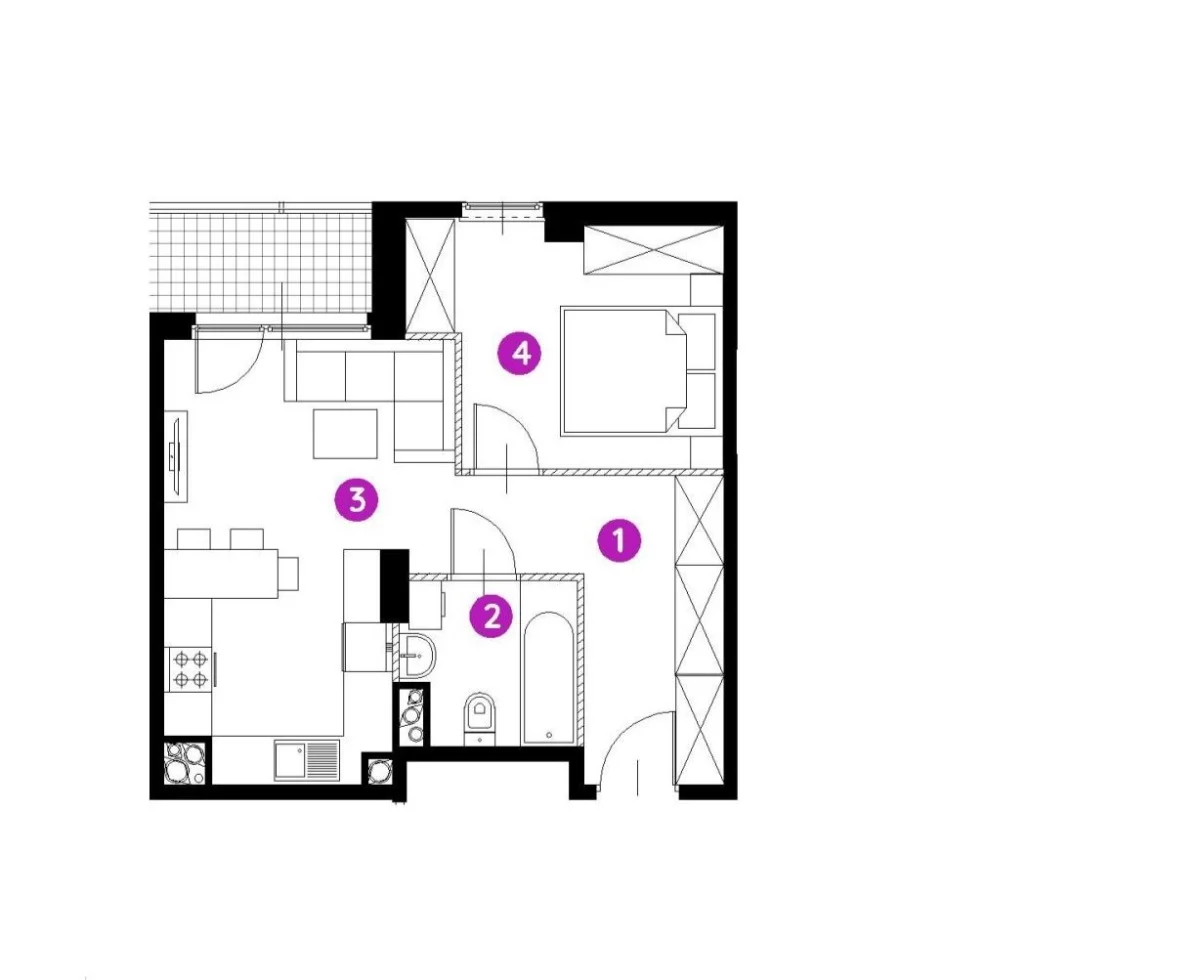2 pokoje, mieszkanie 40,00 m², piętro 2, oferta nr , 833782, Łódź, Polesie, Polesie
