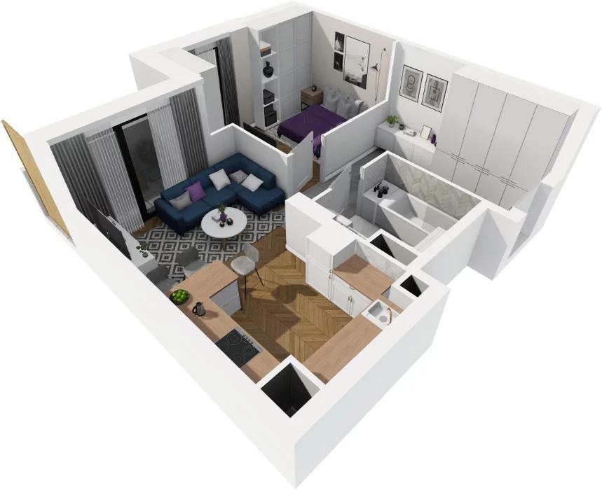 2 pokoje, mieszkanie 40,00 m², piętro 2, oferta nr , 833782, Łódź, Polesie, Polesie