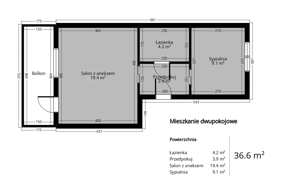 Apartament na sprzedaż, 37,00 m², 2 pokoje, piętro 3, oferta nr 830146