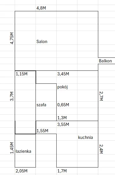 2 pokoje, mieszkanie 45,00 m², piętro 3, oferta nr , 834074, Dęblin, Osiedle Wiślana