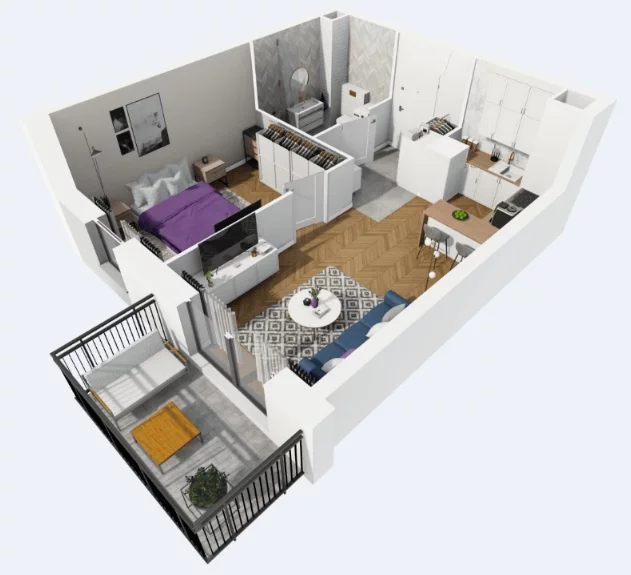 2 pokoje, mieszkanie 40,00 m², piętro 2, oferta nr , 834071, Kraków, Podgórze, Rydlówka