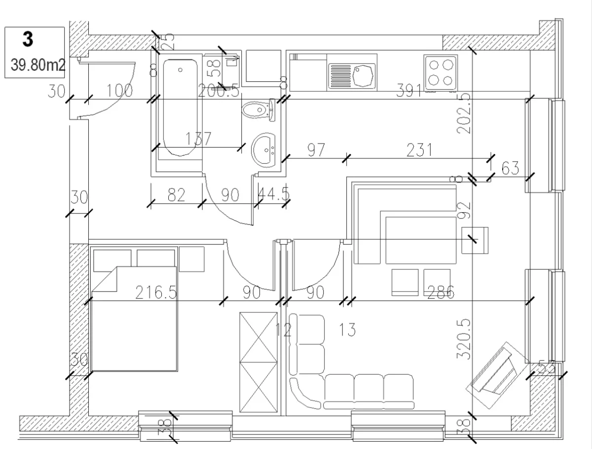 Mieszkanie na sprzedaż, 40,00 m², 2 pokoje, parter, oferta nr 830444