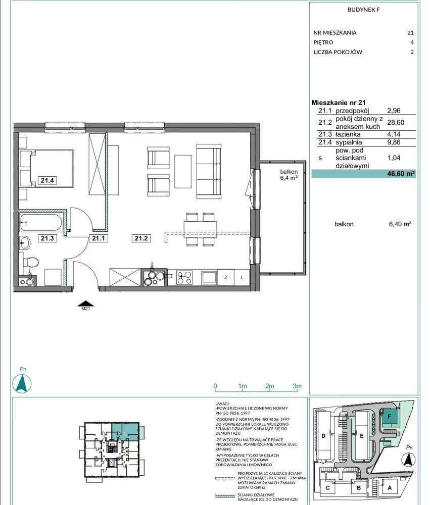 Mieszkanie dwupokojowe 47,00 m², Chorzów, Tadeusza Kościuszki, Sprzedaż