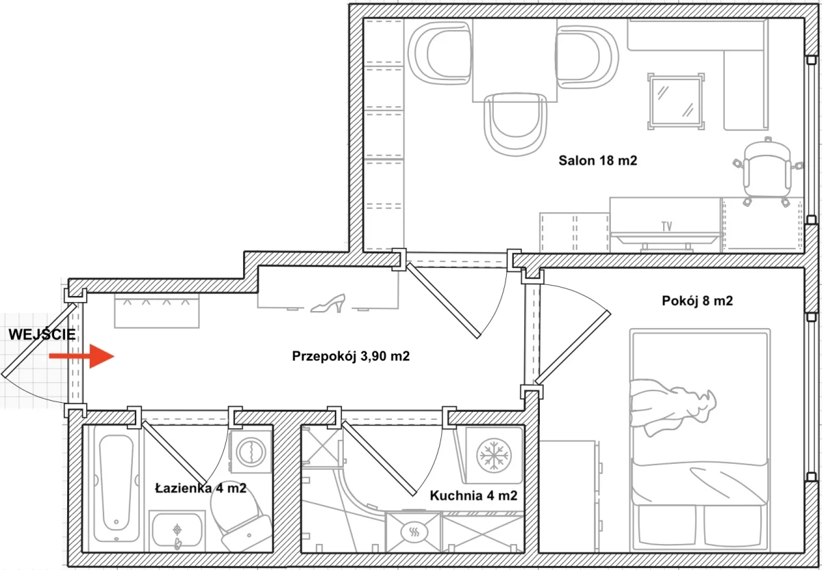 2 pokoje, mieszkanie 38,00 m², piętro 4, oferta nr , 833750, Bytom, Rozbark, Rozbark, Arki Bożka