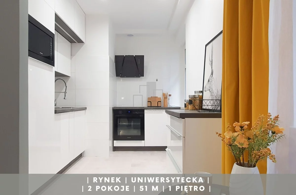 Mieszkanie dwupokojowe 51,00 m², Wrocław, Stare Miasto, Uniwersytecka, Wynajem