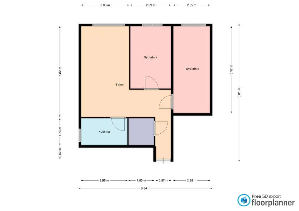 3 pokoje, apartament 56,00 m², piętro 3, oferta nr , 833801, Kraków, Prądnik Biały, Azory