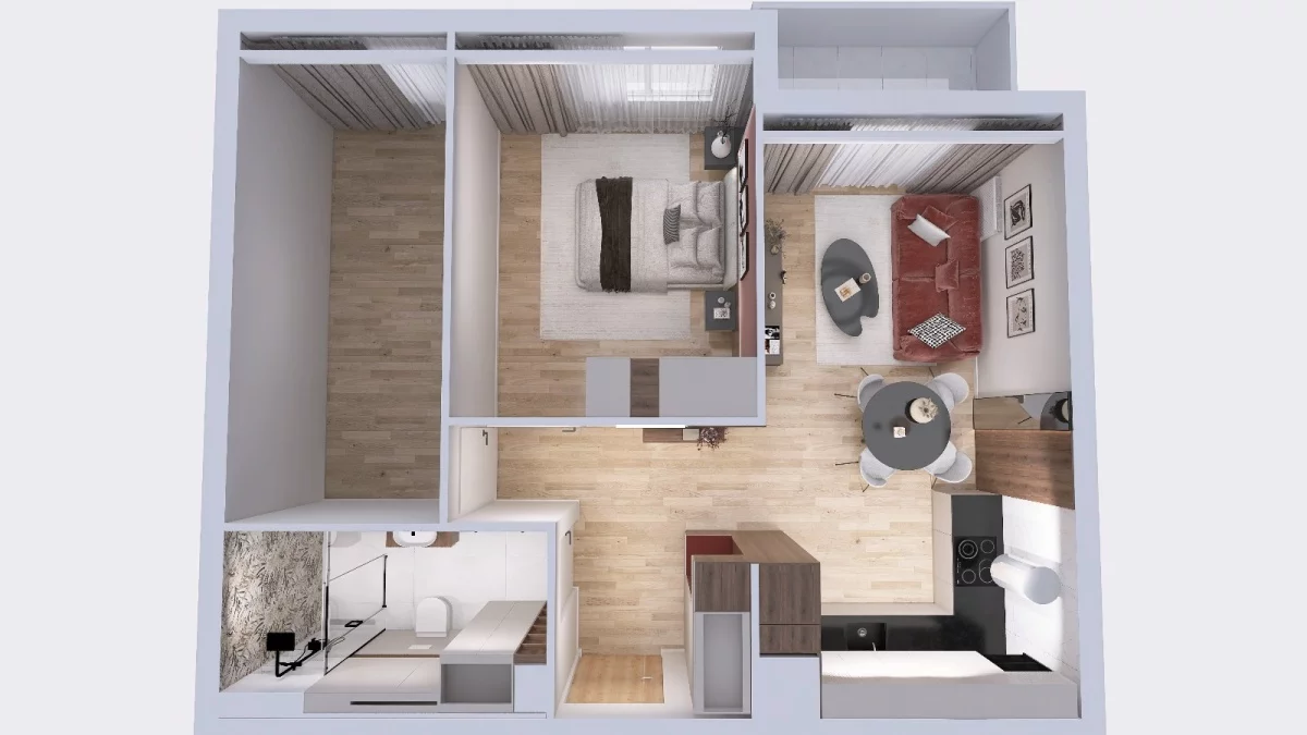 3 pokoje, mieszkanie 56,00 m², piętro 2, oferta nr , 833353, Wieliczka, Barbary