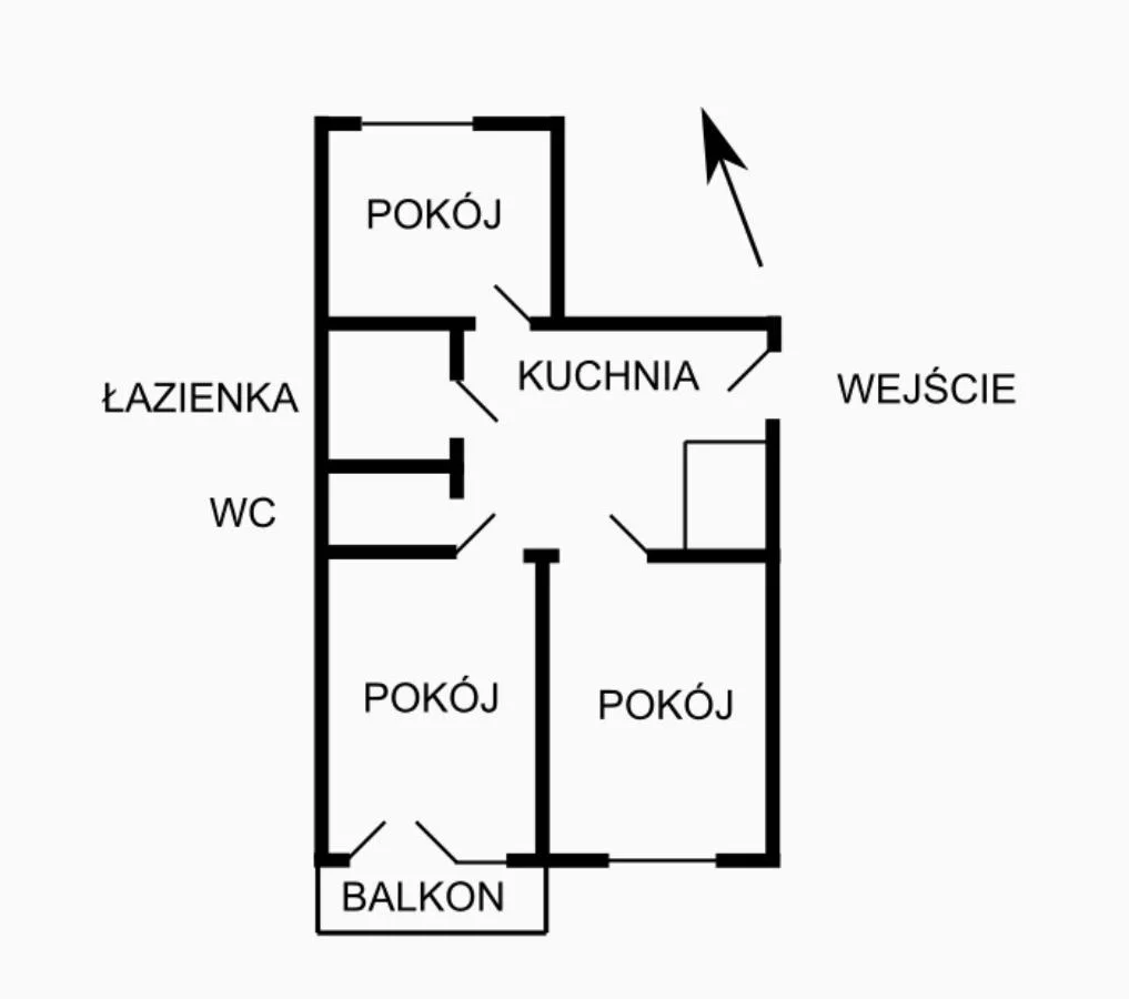 3 pokoje, mieszkanie 64,00 m², piętro 3, oferta nr , 833527, Kraków, Stare Miasto, Stare Miasto, Czarnowiejska