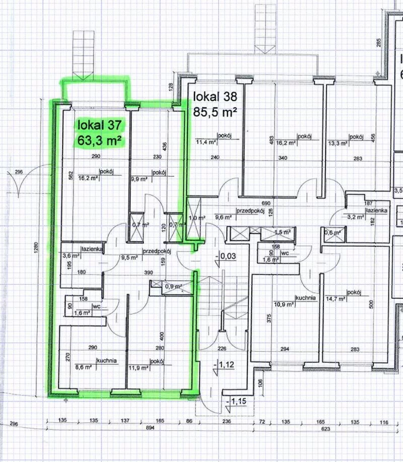 3 pokoje, mieszkanie 63,00 m², parter, oferta nr , 833324, Radom, Zamłynie, Natolińska