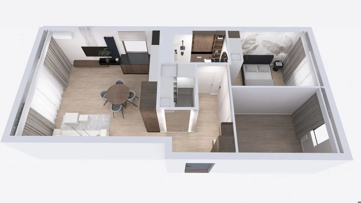 3 pokoje, mieszkanie 56,00 m², piętro 5, oferta nr , 833217, Kraków, Podgórze, Płaszów