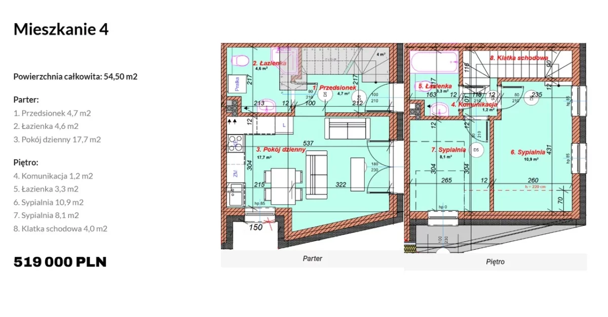 3 pokoje, mieszkanie 62,00 m², parter, oferta nr , 833386, Pobiedziska