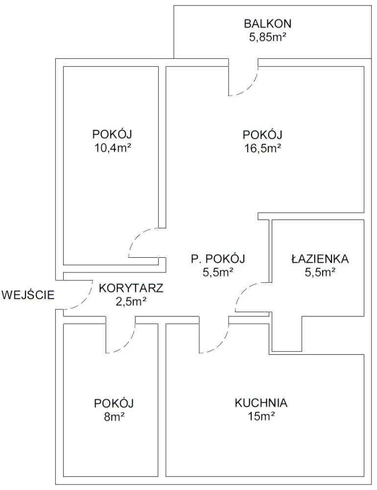 3 pokoje, mieszkanie 63,00 m², parter, oferta nr , 834123, Warszawa, Ursynów, Ursynów, Puszczyka