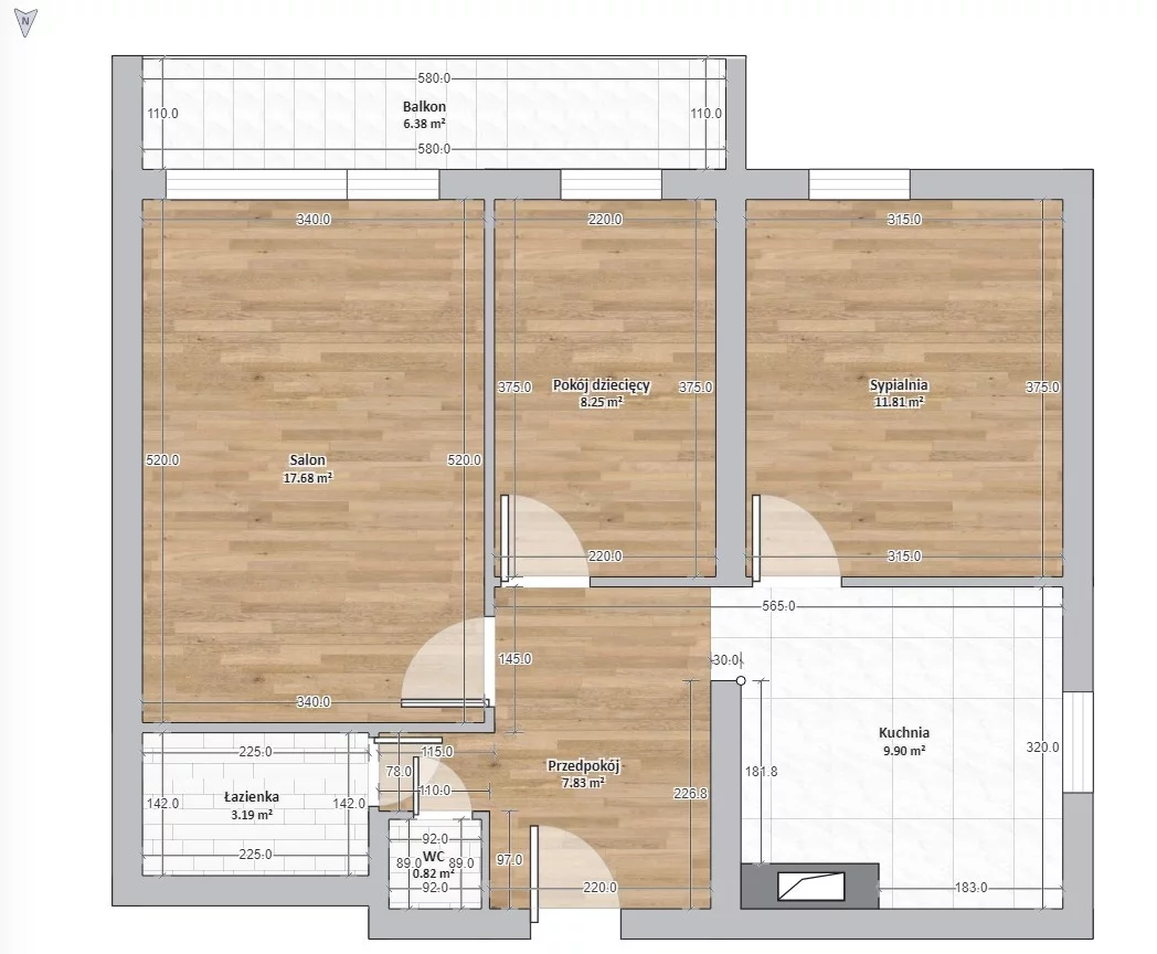 3 pokoje, mieszkanie 59,00 m², piętro 4, oferta nr , 833920, Tarnów, Strusina, Reymonta