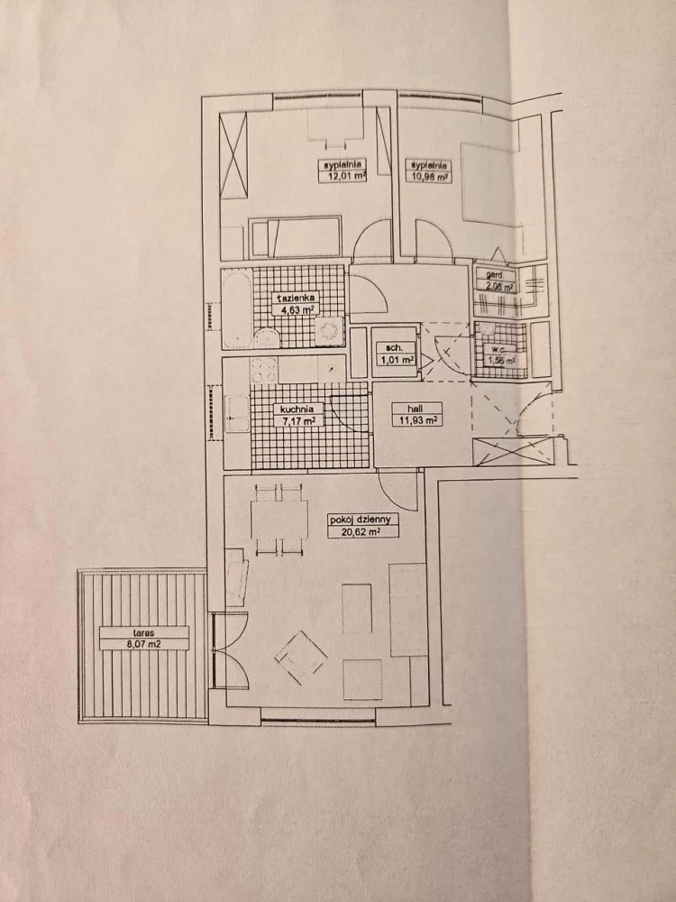 3 pokoje, mieszkanie 73,00 m², piętro 1, oferta nr , 833702, Warszawa, Wola, Wola, Młynów