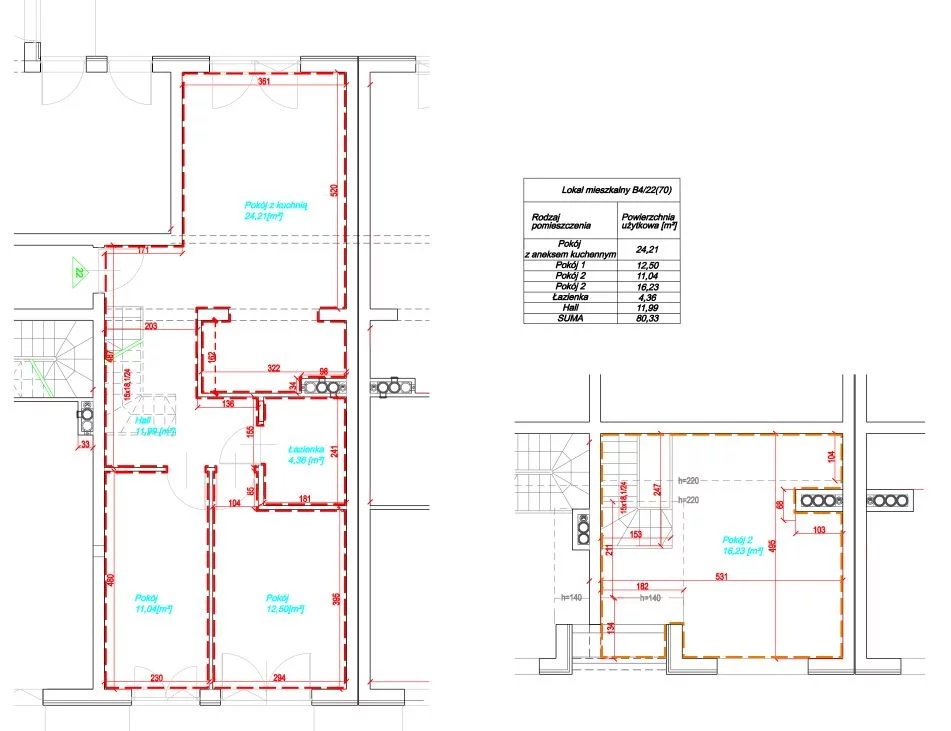 4 pokoje, mieszkanie 81,00 m², piętro 3, oferta nr , 834168, Kraków, Bieżanów-Prokocim, Bieżanów